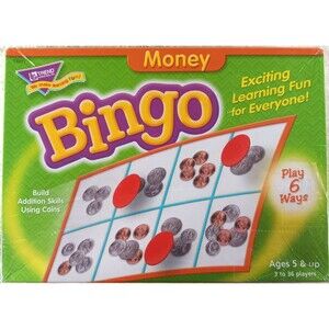 Money Bingo Game Home School Math Skills NEW SEALED by Trend Enterprises